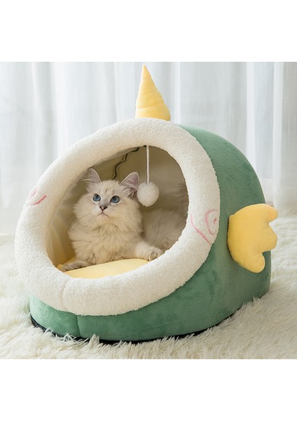 Unicorn S (31X28X25CM) Sıcak Kediler Yatak Sevimli Kediler Evi Yavru Şezlong Yastık Küçük Evcil Hayvan Uyku Çadırı Yıkanabilir Kediler Uyku Tulumu Yumuşak Köpekler Sepet Mağarası (Yurt Dışından)