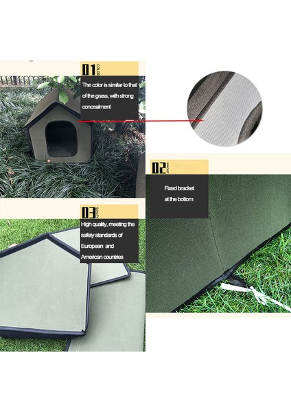 Gri M 38X35X38CM Katlanabilir Kedi Evi Su Geçirmez Kediler Için Ev Küçük Köpekler Açık Yavru Köpek Mağara Yuvası Pet Yatak Iç Pedli Kedi Aksesuarları (Yurt Dışından) indirimleri