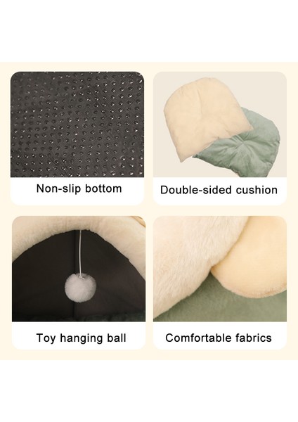 Civciv L (48X45X37CM) Sevimli Kedi Yatağı Sıcak Evcil Hayvan Sepeti Rahat Yavru Şezlong Yastık Kedi Evi Çadır Çok Yumuşak Küçük Köpek Mat Çanta Yıkanabilir Mağara Kedileri Yatakları (Yurt Dışından) indirimleri