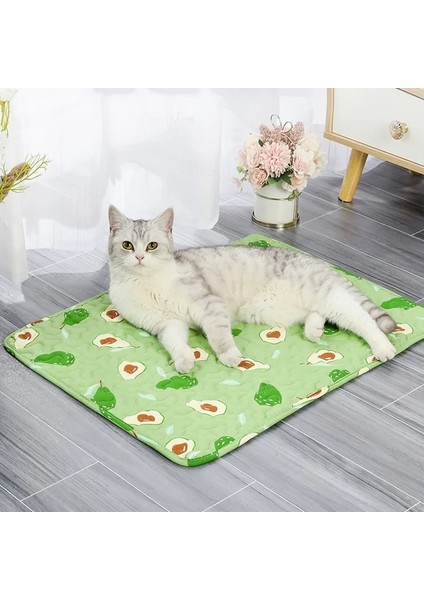 Karikatür 50X40 cm Pet Soğutma Mat Yaz Pedi Köpek Mat Köpek Kedi Için Nefes Alabilir Battaniye Kedi Buz Pedi Yıkanabilir Kanepe Araba Pet Kendini Soğutma Köpek Uyku Mat (Yurt Dışından) modelleri