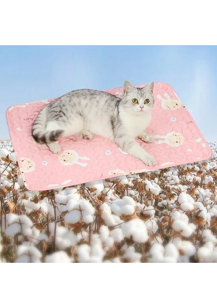 Karikatür 50X40 cm Pet Soğutma Mat Yaz Pedi Köpek Mat Köpek Kedi Için Nefes Alabilir Battaniye Kedi Buz Pedi Yıkanabilir Kanepe Araba Pet Kendini Soğutma Köpek Uyku Mat (Yurt Dışından) fırsatları