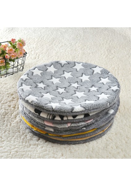 Beyaz Yıldız Çapı 38-40CM Yumuşak Peluş Pet Kedi Uyku Mat Kış Sıcak Yıkanabilir Yuvarlak Battaniye Köpek Kulübesi Yavru Yuva Ev Seyahat Yatağı Yastık Aksesuarları (Yurt Dışından) fiyatları
