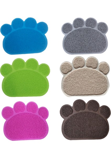 Resimde Gösterildiği Gibi Gri 40X30 cm Pet Kedi Kumu Mat Paw Baskı Besleme Kasesi Placemat Kedi Yatak Pedleri Kaymaz Su Geçirmez Çöp Trapper Paspaslar Kedi Aksesuarları (Yurt Dışından) fiyatları