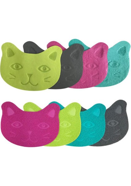 Resimde Gösterildiği Gibi Gri 40X30 cm Pet Kedi Kumu Mat Paw Baskı Besleme Kasesi Placemat Kedi Yatak Pedleri Kaymaz Su Geçirmez Çöp Trapper Paspaslar Kedi Aksesuarları (Yurt Dışından) fırsatları