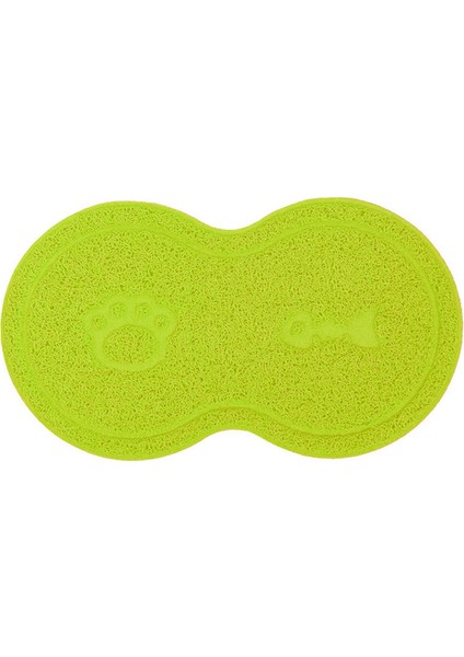Yeşil Bulut Şekli Pet Kedi Köpek Besleme Matı Ped Katı Pençe Kılçık Desen Bulaşık Kase Nemli Yerleşimler Placemat Kolay Yıkama Evcil Hayvan Aksesuarları (Yurt Dışından)