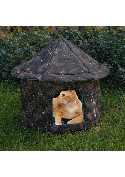 Kamuflaj M 40 cm Açık Su Geçirmez Kediler Köpek Evleri Katlanabilir Sıcak Kış Çadır Yatak Küçük Orta Evcil Hayvan Için Kapalı Teepee Kedi Köpek Aksesuarları (Yurt Dışından) modelleri