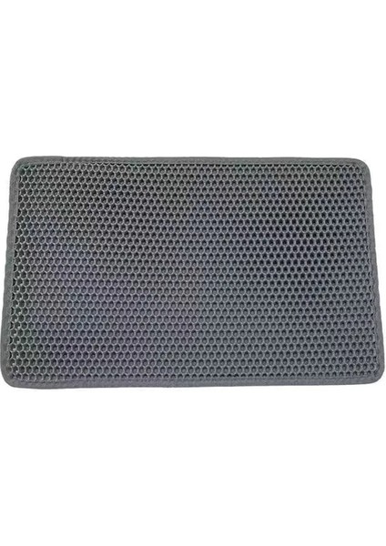 Gri 45X60CM Pet Kedi Kumu Matı Tuvalet Su Geçirmez Çift Katmanlı Kedi Kumu Kumu Matı Eva Katlanabilir Evcil Hayvan Halı Yatak Pedleri Kediler Için Evcil Hayvan Malzemeleri (Yurt Dışından)