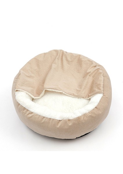 Haki 70 cm Süper Yumuşak Pet Kedi Yatağı Peluş Tam Boy Yıkanabilir Sakin Yatak Donut Yatak Rahat Uyku Artefaktı Her Türlü Kedi Için Uygun (Yurt Dışından)
