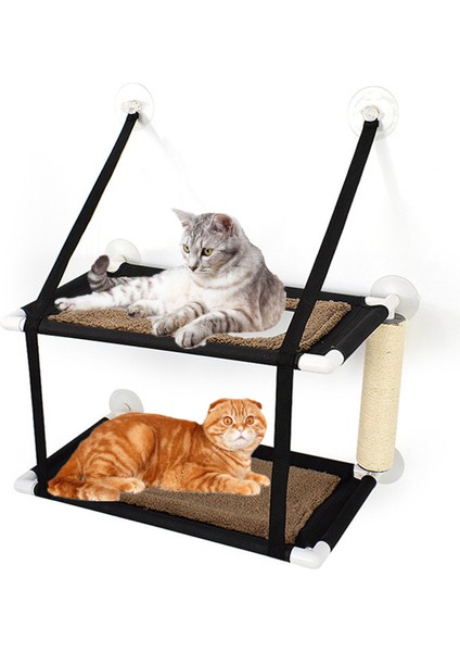 Çift Katmanlı 1 Çift Katmanlı Pet Asılı Yataklar Kediler Raflar Rulman 20 kg Kedi Güneşli Pencere Koltuğu Dağı Pet Kedi Uyku Hamak Kedi Yatağı Aksesuarları (Yurt Dışından) modelleri