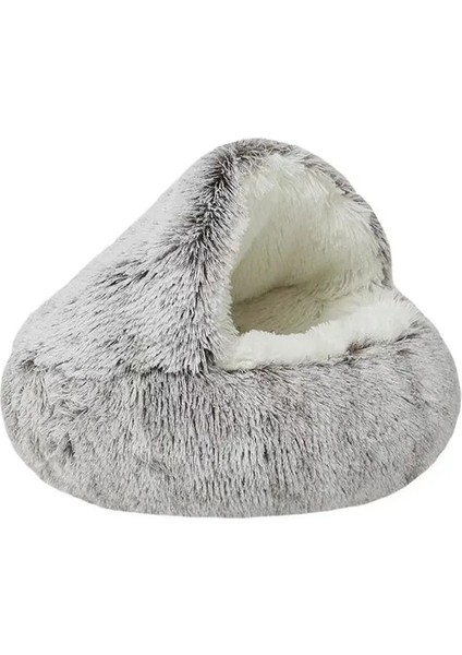 Kahverengi A Xs (35X35) cm Kış Uzun Peluş Pet Kedi Yatağı Yuvarlak Kedi Yastık Kedi Evi 2 In 1 Sıcak Köpek Sepeti Kedi Uyku Tulumu Kedi Yuva Kulübesi Küçük Köpek Kedi Için (Yurt Dışından)