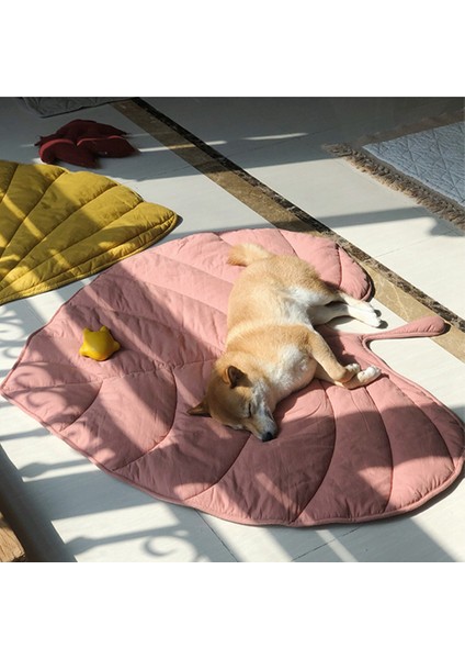 110X120 cm Yaprak Şekli Yumuşak Köpek Yatak Mat Yumuşak Sandık Ped Makinede Yıkanabilir Yatak Büyük Orta Küçük Köpekler ve Kediler Için Köpek Kulübesi Pedi Kedi Yatağı (Yurt Dışından) modelleri
