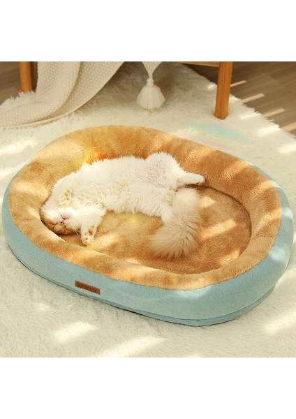Gri L 60X45 cm Kimpets Kedi Yatak Köpek Pet Yatak Köpek Kulübesi Kaymaz Kış Sıcak Küçük Köpek Kulübesi Uyku Kaldırılmış Yıkanmış Yumuşak Köpek Yastık Kedi Malzemeleri (Yurt Dışından)