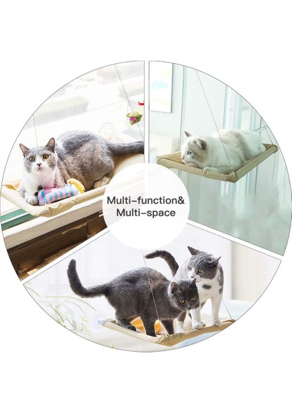 Siyah Vantuz Kedi Hamak Sevimli Asılı Yataklar Dört Mevsim Evrensel Çıkarılabilir ve Yıkanabilir Kedi Kumu Yavru Yatak Güneşli Koltuk Yatakları (Yurt Dışından) modelleri