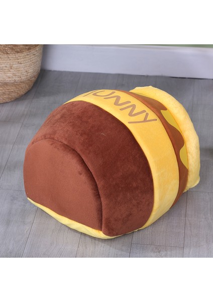Pembe Kediler Yatak Evi Süper Yumuşak Bal Kabı Şekilli Evcil Hayvan Yuvası Rahat Köpek Ürünü Çıkarılabilir Cilt Dostu Yavru Fossa Iç Pedli (Yurt Dışından)