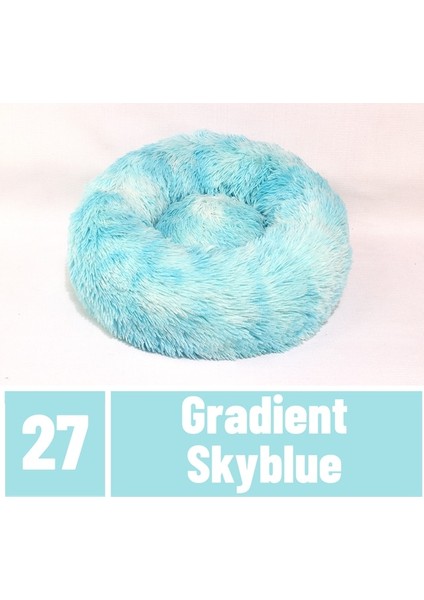 Degrade Gök Mavisi XS-40CM Tlny Uzun Peluş Köpek Yatağı Ev Köpek Mat Kış Sıcak Uyuyan Kediler Yuva Yumuşak Uzun Peluş Köpek Sepeti Evcil Hayvan Yastığı Taşınabilir Evcil Hayvan Yatağı (Yurt Dışından)