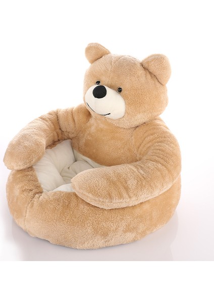 Gri S Süper Yumuşak Pet Yatak Kanepe Kış Sıcak Sevimli Ayı Kucaklama Kedi Uyku Mat Peluş Büyük Yavru Köpekler Yastık Rahat Sevimli Konfor Evcil Hayvan Malzemeleri (Yurt Dışından)