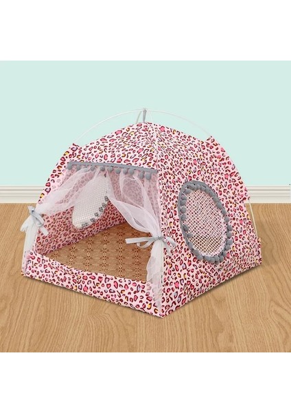 Pembe M Pet Çadır Yatak Kedi Evi Için Evcil Hayvan Aksesuarları Için Rahat Ürünler Yuva Küçük Köpekler Için Rahat Sakinleştirici Kedi Yatakları Chihuahua Çadır Hamak (Yurt Dışından)