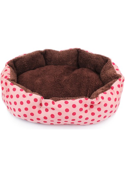 Mavi 53X43X10 Pet Yatak Sıcak Kış Yatağı Köpek Kedi Yatağı Yumuşak Yün Noktası Tasarım Çıkarılabilir Paspaslar ile Pet Yuva Sekizgen Şekil Köpek Kulübesi Kedi Köpek Çekyat (Yurt Dışından) fırsatları