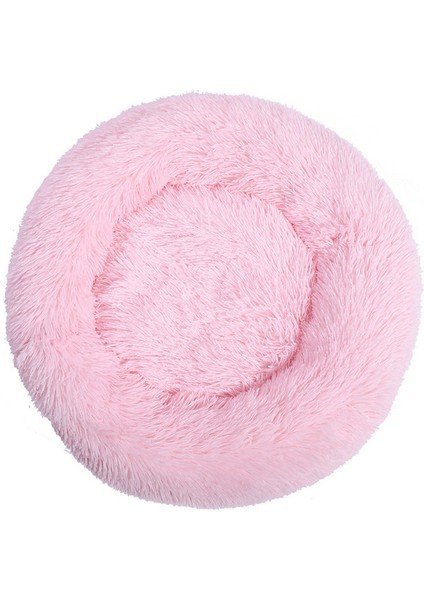 Açık Pembe 50CM Süper Yumuşak Köpek Yatağı Peluş Kedi Matı Köpek Yatakları Büyük Köpekler Için Yatak Labrador Evi Yuvarlak Yastık Ev Hayvanı Ürünü Aksesuarları (Yurt Dışından)