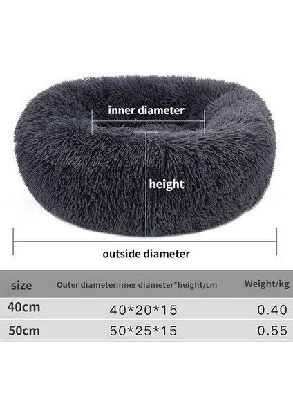 Açık Pembe 50CM Süper Yumuşak Köpek Yatağı Peluş Kedi Matı Köpek Yatakları Büyük Köpekler Için Yatak Labrador Evi Yuvarlak Yastık Ev Hayvanı Ürünü Aksesuarları (Yurt Dışından) modelleri