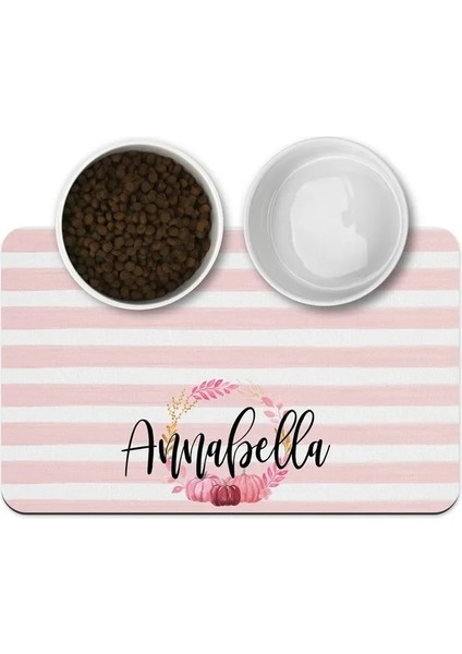 O Özel Pu Deri Köpek Halısı Kedi Halısı Kase Plaka Evcil Hayvan Içme Besleme Evcil Hayvan Gıda Pedi Placemat Özelleştirme Adı Pet Placemat Su Geçirmez (Yurt Dışından)
