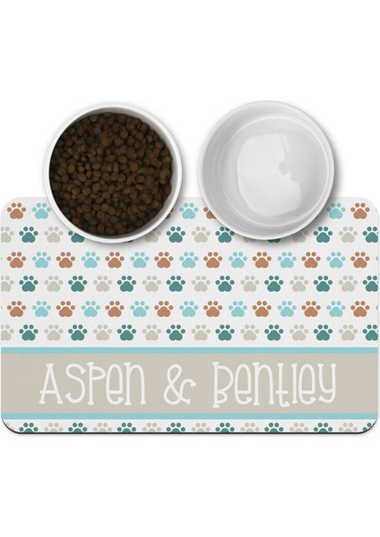 O Özel Pu Deri Köpek Halısı Kedi Halısı Kase Plaka Evcil Hayvan Içme Besleme Evcil Hayvan Gıda Pedi Placemat Özelleştirme Adı Pet Placemat Su Geçirmez (Yurt Dışından) modelleri