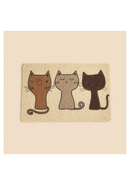 Stil 4 40CMX60CMX0.3CM Kolay Temizlenebilir Kedi Kumu Mat Pet Gıda Pvc Mat Su Geçirmez Kaymaz Pet Besleme Kasesi Mat Tepsisi Kediler Köpekler Için (Yurt Dışından) fırsatları