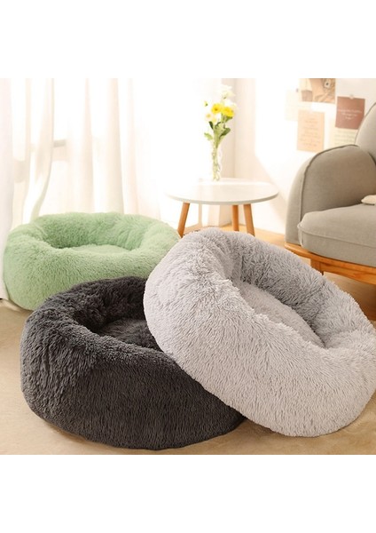 Beyaz 100 cm Süper Yumuşak Kedi Yatağı Uzun Peluş Pet Köpek Yatağı Kedi Yatağı Kedi Mat Hayvanlar Uyku Malzemeleri Kış Sıcak Uyku Net Köpekler Malzemeleri (Yurt Dışından)