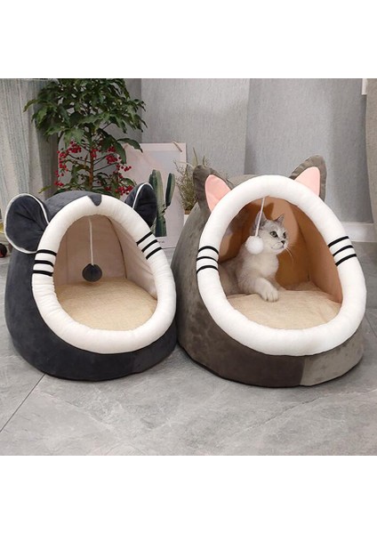 Pembe S - 3 kg Sıcak Kedi Yatağı Için Sevimli Evcil Hayvan Sepeti Rahat Yavru Şezlong Yastık Kedi Evi Çadır Yumuşak Küçük Köpek Mat Çanta Kediler Için Yataklar Evcil Hayvan Malzemeleri (Yurt Dışından)