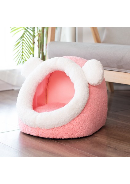 Pembe S - 3 kg Sıcak Kedi Yatağı Için Sevimli Evcil Hayvan Sepeti Rahat Yavru Şezlong Yastık Kedi Evi Çadır Yumuşak Küçük Köpek Mat Çanta Kediler Için Yataklar Evcil Hayvan Malzemeleri (Yurt Dışından)