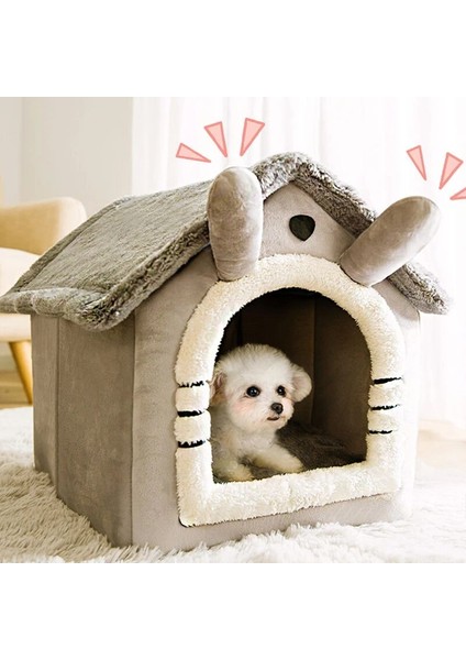 Pembe S Katlanabilir Kedi Yatağı Pet Köpek Evi Kış Kedi Villa Uyku Kulübesi Çıkarılabilir Sıcak Yuva Kapalı Çadır Mağara Kanepe Evcil Hayvan Malzemeleri Cama Gato (Yurt Dışından) indirimleri