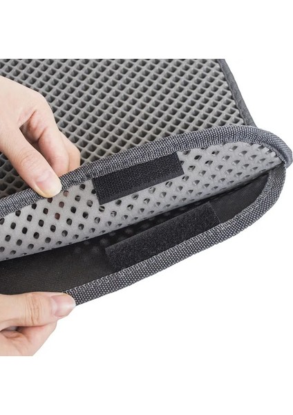 Gri 30X30 cm Pet Kedi Kumu Mat Çift Katmanlı Pet Kedi Kumu Trapper Paspaslar Su Geçirmez Alt Katman ile Kaymaz Evcil Hayvan Kumu Kediler Yatak Pedleri (Yurt Dışından) fiyatları