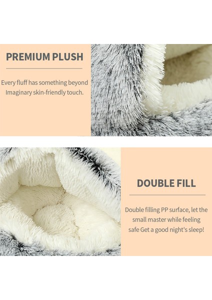 GWE013 60CM Yeni Yumuşak ve Rahat Sıcak Yarı-Kapalı Kedi Yatak Pet Kedi Yatağı Yarı-Kapalı Köpek Kulübesi Köpek Yatağı Uyku Koruma Artefaktı (Yurt Dışından) fiyatları