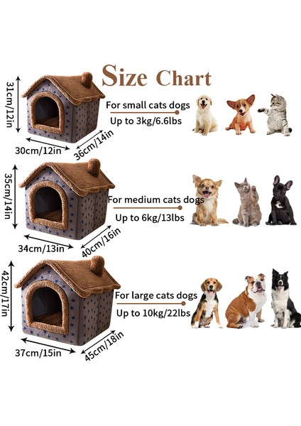 Kahverengi Uzun Peluş L Katlanabilir Kedi Yatağı Pet Köpek Evi Kış Kedi Villa Uyku Kulübesi Çıkarılabilir Sıcak Yuva Kapalı Çadırlar Mağara Kanepe Evcil Hayvan Malzemeleri Cama Gato (Yurt Dışından) fiyatları