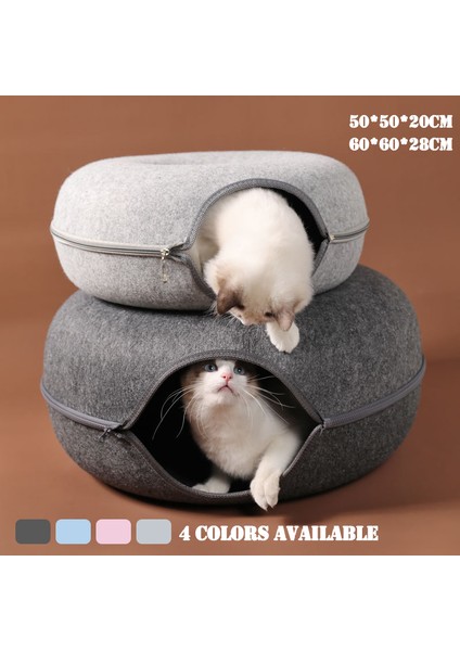 Mavi 50X50X20 cm Kediler Ev Sepeti Keçe Pet Kedi Mağara Yatakları Yuva Komik Yuvarlak Yumurta Tipi Yastık Mat ile Yavru Köpek Küçük Köpekler Kedi Aksesuarları (Yurt Dışından) fırsatları