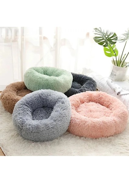Kırmızı 50 cm Tatlı Kedi Yatak Sıcak Pet Sepeti Rahat Yavru Şezlong Yastık Kedi Evi Çadır Çok Yumuşak Küçük Köpek Mat Yuva Donut Yuvarlak Kediler Için Yataklar (Yurt Dışından)