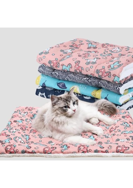 Pembe S 35X45 cm Evcil Hayvan Battaniyesi Yumuşak Flanel Kalınlaşmış Pet Yumuşak Polar Ped Evcil Hayvan Battaniyesi Kedi Kanepe Yastık Ev Halı Sıcak Tutmak Uyku Kapak Pet Kaynağı (Yurt Dışından) fiyatları