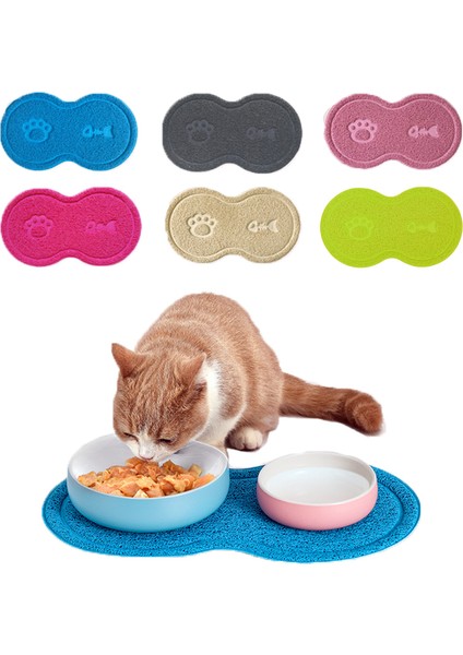 Gri Bulut Şekli Pet Kedi Köpek Besleme Matı Ped Katı Pençe Kılçık Desen Bulaşık Kase Nemli Yerleşimler Placemat Kolay Yıkama Evcil Hayvan Aksesuarları (Yurt Dışından) fiyatları