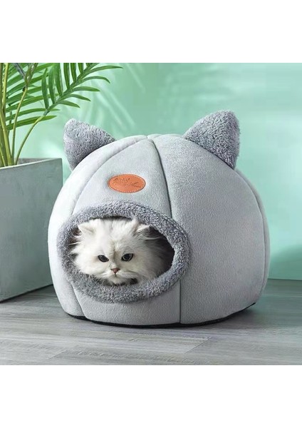 Açık Gri Xl 39X39X40CM Sıcak Konfor Kedi Yatağı Kışın Kediler Için Yatak Kedi Evi Köpek Yatağı Pet Küçük Mat Rahat Derin Mağara Kapalı Yuva Kedi Aksesuarları (Yurt Dışından) indirimleri