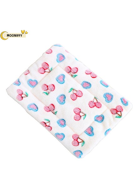 Beyaz 30X40 cm Kalınlaşmış Pet Yumuşak Polar Ped Evcil Hayvan Battaniyesi Yatak Mat Yavru Köpek Kedi Kanepe Yastığı Sıcak Tutmak Uyku Kapak Yastık Ev Halı (Yurt Dışından)