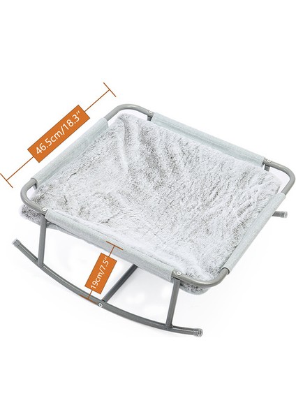 AWW1083GY 45X45X20CM Yumuşak Peluş Pet Yatak Kedi Beşiği Hamak Ayrılabilir Kedi Yuvarlak Asılı Sepet Kanepe Sarkan Topu ile Kediler Için Küçük Yatak (Yurt Dışından)