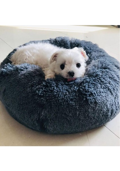 Mavi 60CM Süper Yumuşak Köpek Yatağı Yuvarlak Yıkanabilir Uzun Peluş Kedi Yatağı Kanepe Köpek Chihuahua Köpek Sepeti Evcil Hayvan Yatağı Hondenmand Dropshipping Vıp Bağlantı (Yurt Dışından) fırsatları