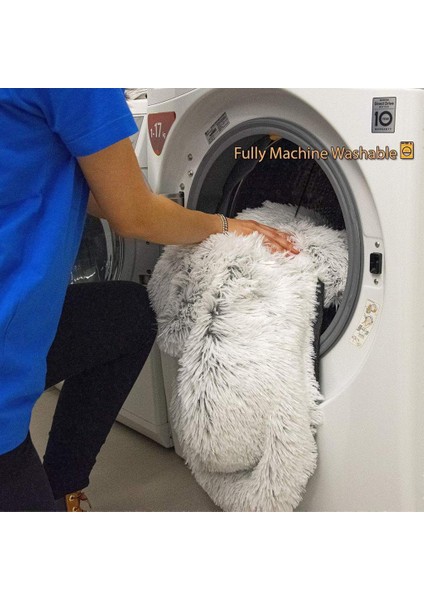 Degrade Gri Yarım Daire Kare Xs 80X70X16CM Fermuarlı Büyük Köpek Kanepe Paspasları Pet Yatak Kedi Mat Uzun Peluş Köpek Kulübesi Kaymaz Alt Yıkanabilir Kapak Köpekler Evi Sakinleştirici (Yurt Dışından) indirimleri