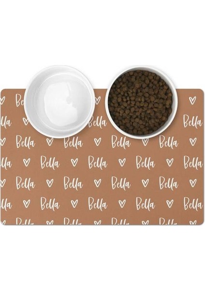 N 90X45CM Pu Deri Köpek Halısı Kedi Mat Kase Plaka Pet Içme Besleme Evcil Hayvan Maması Pedi Placemat Özelleştirme Adı Pet Placemat Su Geçirmez (Yurt Dışından)