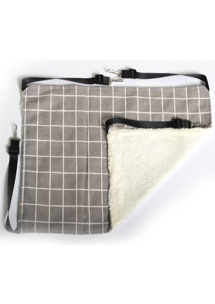 Gri M 50X40CM Ayarlanabilir Askılı Kedi Asılı Hamak Çift Taraflı Evcil Hayvan Kafesi Hamak Asılı Yatak Küçük Hayvanlar Için Uykulu Ped Dinlenme Evcil Hayvanlar (Yurt Dışından)