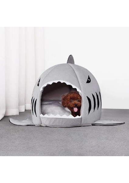 Pembe Xs (30X28 Cm) Sevimli Köpekbalığı Yatak Ev Tatlı Köpek Yavrusu Kitty Hamster Kafesi Mağara Aksesuarları Evcil Hayvan Ürünleri Malzemeleri Köpek Evi (Yurt Dışından) modelleri