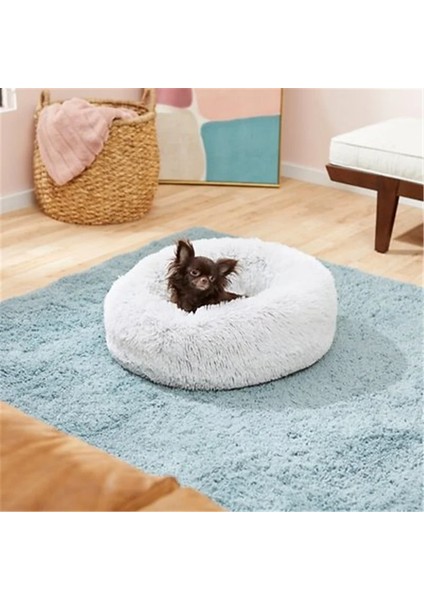 Haki 80CM Süper Kedi Yatağı Sıcak Uyuyan Kedi Yuvası Yumuşak Uzun Peluş Köpekler Için En Iyi Pet Köpek Yatağı Sepet Yastık Kedi Yatağı Kedi Mat Hayvanlar Uyuyan (Yurt Dışından)