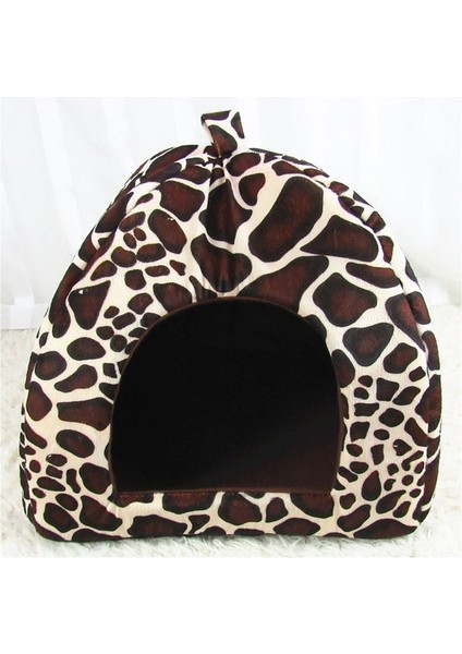 Leopar Çilek Xl Sevimli Çilek Kedi Yatak Evi Köpek Kulübesi Yuva Uyku Tulumu Köpek Küçük Köpekler Için Pet Kanepe Mat Yastık Kedi Evcil Hayvan Malzemeleri Cama Gato (Yurt Dışından)