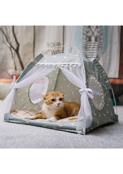 Pembe Yavru L 60X60X50CM Tatlı Prenses Kedi Yatağı Katlanabilir Kediler Çadır Köpek Evi Yatak Yavru Köpek Sepeti Yataklar Sevimli Kedi Evleri Ev Yastık Evcil Hayvan Kulübesi Ürünleri (Yurt Dışından)