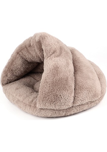 Haki 45X45CM Yumuşak Kedi Yatağı Kış Sıcak Peluş Pet Puupy Yavru Yuva Köpek Kulübesi Derin Uyku Kediler Mağara Evi Kediler Küçük Köpekler Için Ürünler (Yurt Dışından)